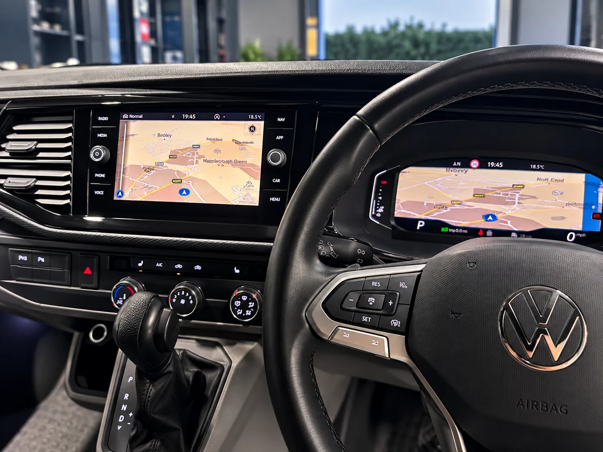 Right-hand-drive VW Transporter with Virtual Cockpit and infotainment upgrades at VW Retrofit